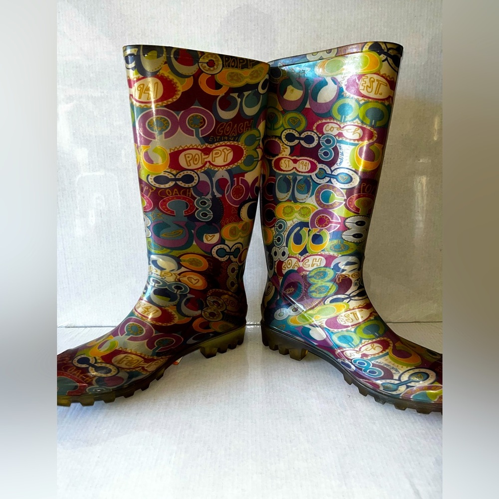 Coach Poppy Rain Boots ☔️ - Picture 2 of 5